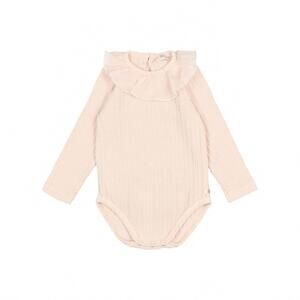 NEW BÚHO girl's girly bodysuit in cream pink